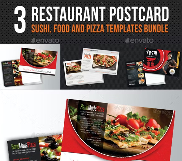 Restaurant Postcard Templates 30+ Free Food Postcard Designs